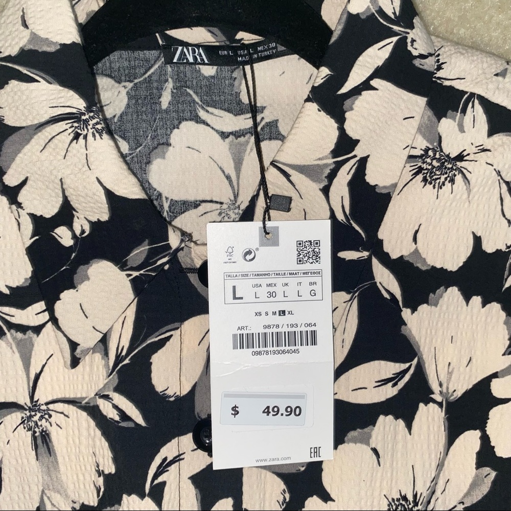 Zara Floral Print Dress - Picture 6 of 7